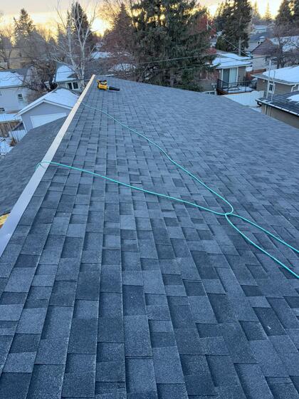 3/12 pitch asphalt shingle malarkey full ice and water barrier to roof sheathing