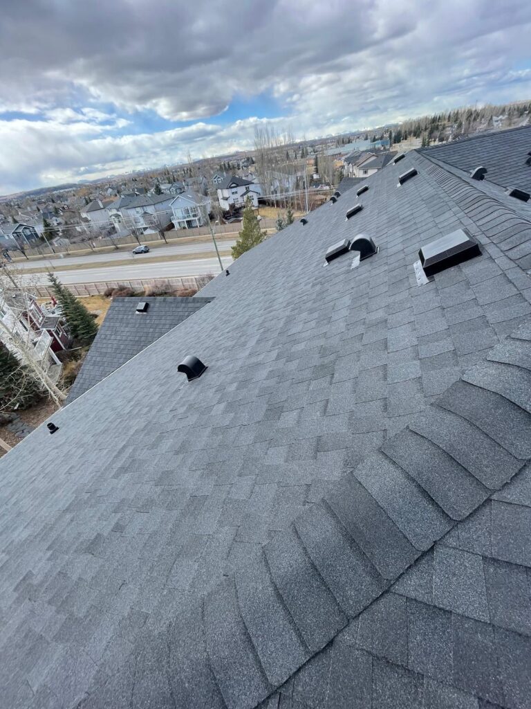 HKS Construction Class 3 BP shingle re-roof on commercial condo at Sierras of Evergreen, Calgary