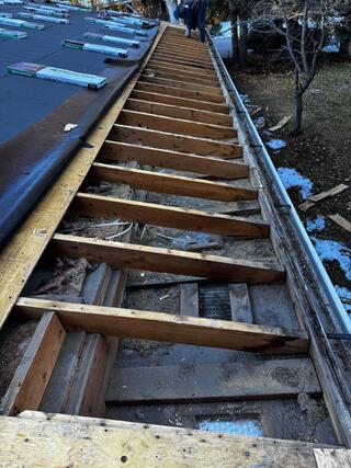 water damage to roof trusses soffit perimeter